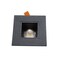 NICOR 2 in. Square LED Downlight with Baffle Trim in Black, 3000K